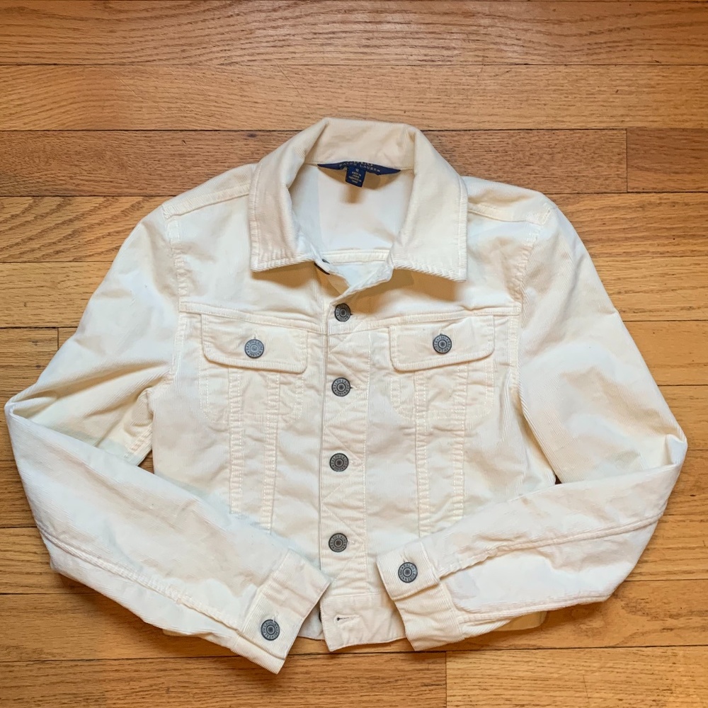 Polo by Ralph Lauren  cream corduroy jean jacket